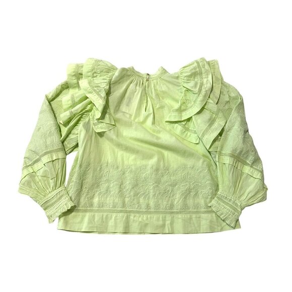 Ulla Johnson Annetta Blouse in Pistachio,  Size 2,  New with tag - Picture 8 of 15